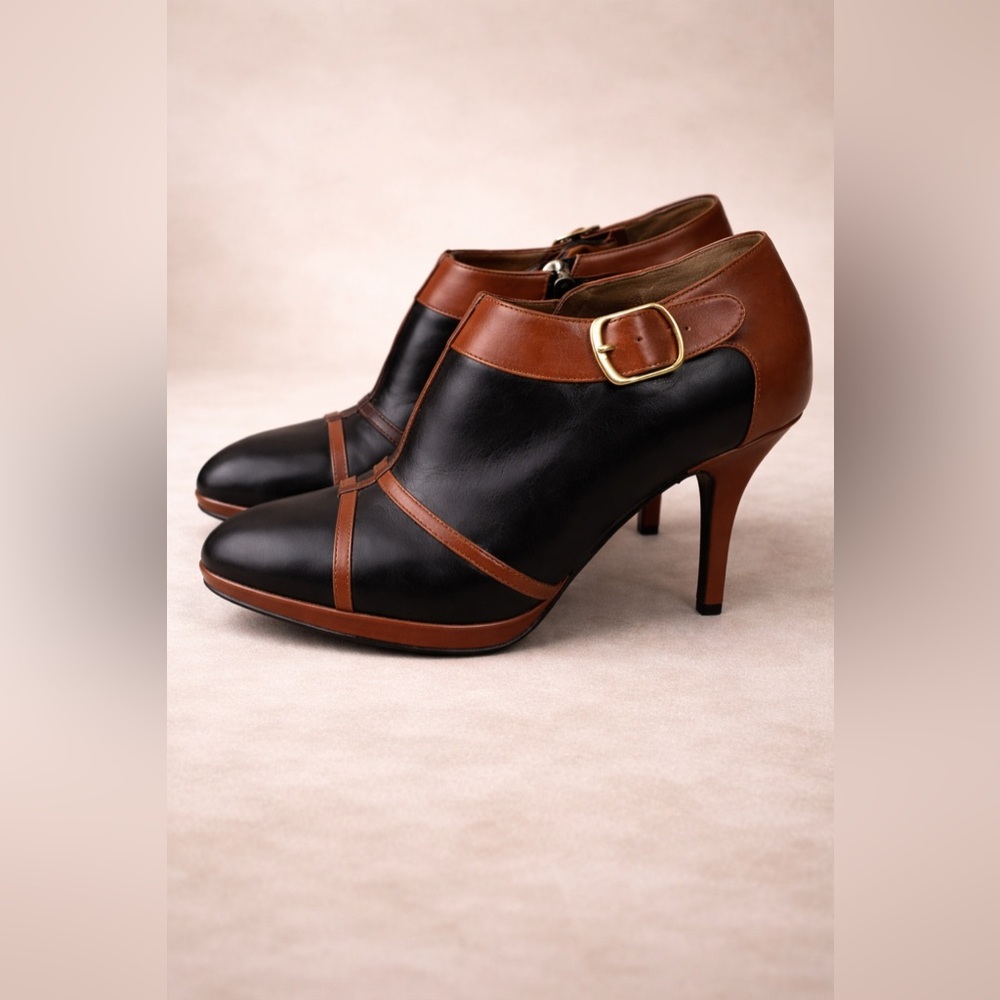 Dries Van Noten Leather Ankle Boots Size 37 US 6.5/7